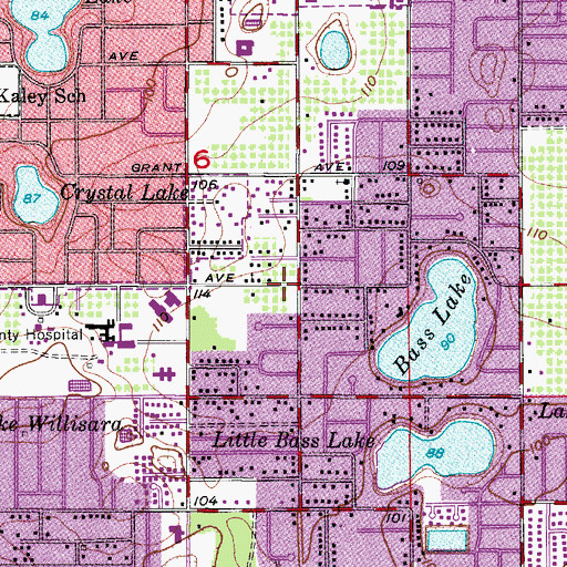 Topographic Map of Kids First Learning Center, FL