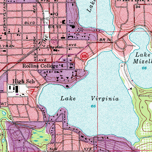 Topographic Map of McKean Hall, FL