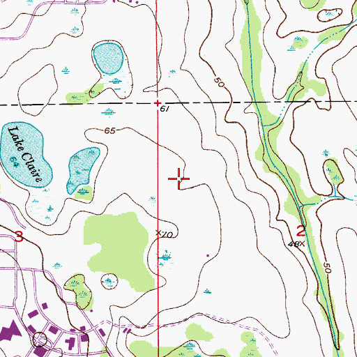 Topographic Map of Nicholson Field House, FL