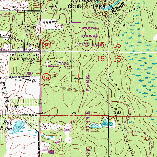 Topographic Map of Seminole County Detention Center (historical), FL