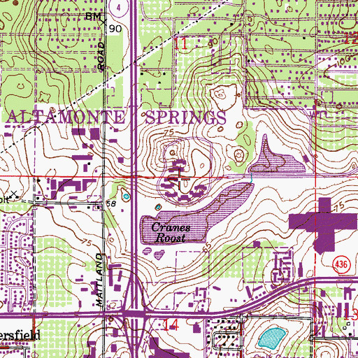 Topographic Map of Seminole Mental Health Center, FL