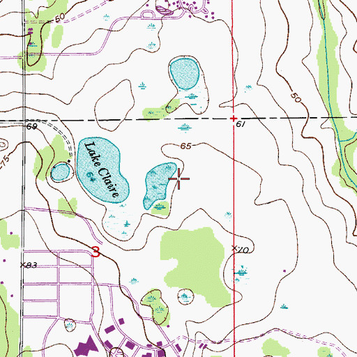 Topographic Map of West Plaza Parking Garage, FL