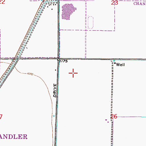 Topographic Map of Corona Village, AZ