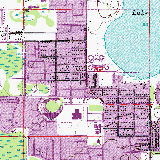 Topographic Map of Apostolic Church of Jesus, FL