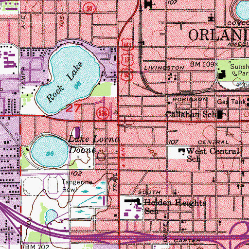 Topographic Map of Assembly of God Church, FL