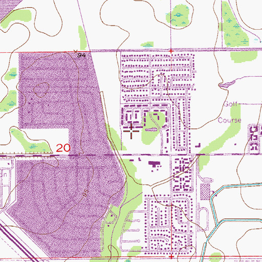 Topographic Map of Assembly of God Church in Orlando, FL