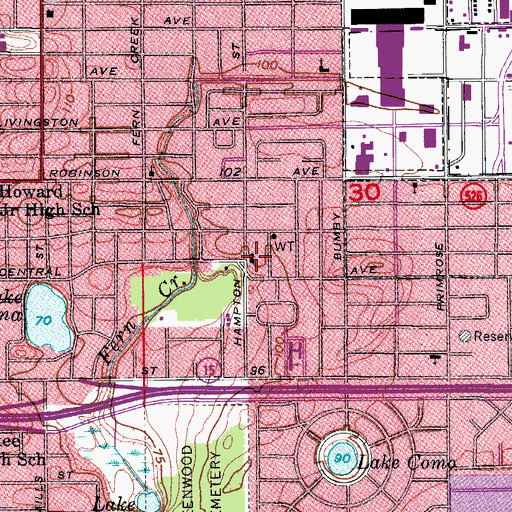 Topographic Map of Bread of Life Chapel, FL