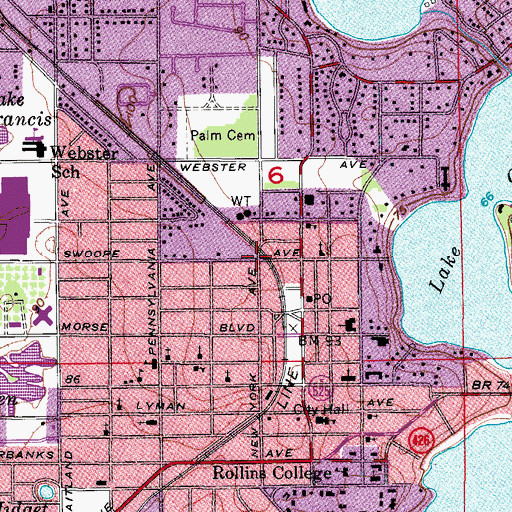 Topographic Map of Calvary Assembly Church, FL