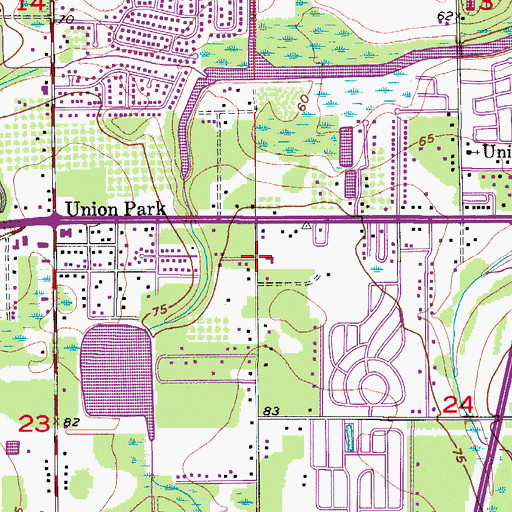 Topographic Map of Centro Cristiano Restauracion, FL