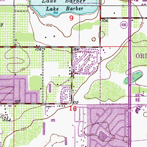 Topographic Map of Centro de la Familia Cristiana, FL