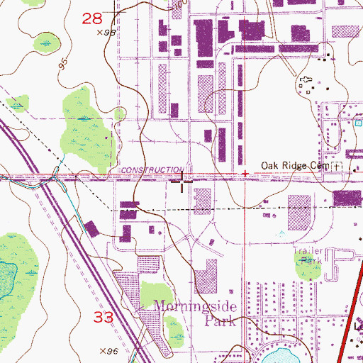 Topographic Map of Christ for All Nations Church, FL