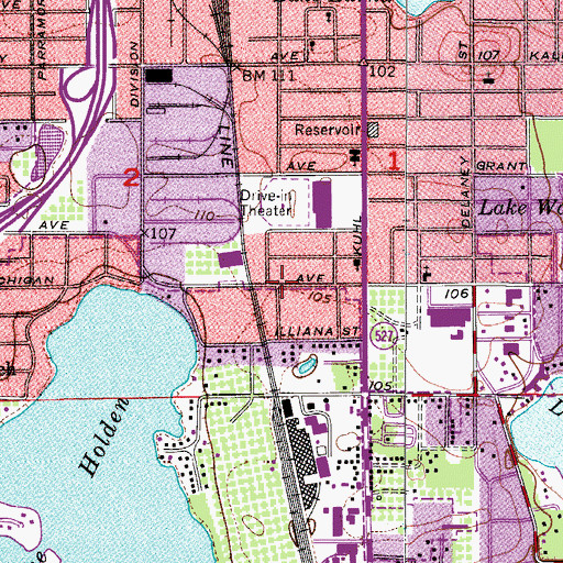 Topographic Map of Destiny Community Church, FL