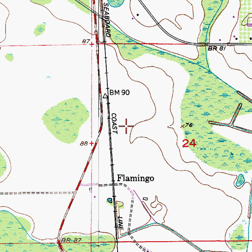 Topographic Map of Fairway Woods Shopping Village Shopping Center, FL