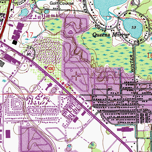 Topographic Map of Greater Mall Shopping Center, FL