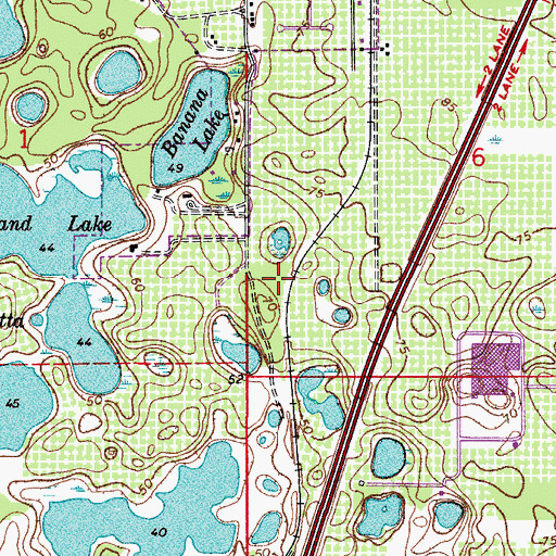 Topographic Map of Heathrow International Buisness Center, FL