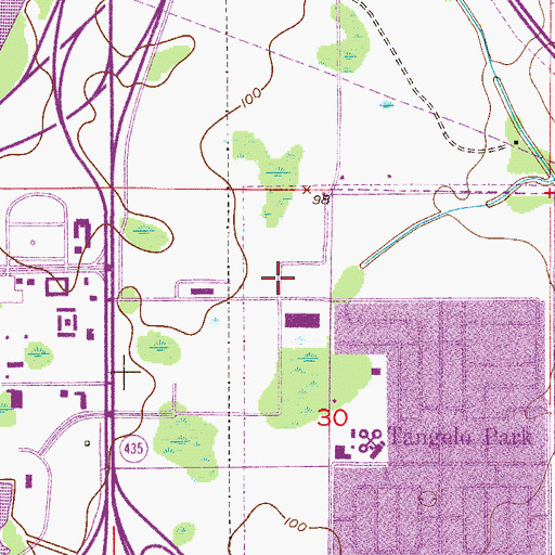 Topographic Map of International Village Mall Shopping Center, FL