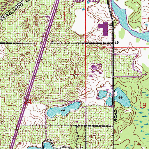 Topographic Map of Lake Mary Industrial Park, FL