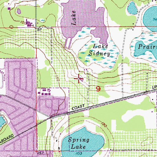 Topographic Map of Ocoee Wastewater Treatment Facility, FL