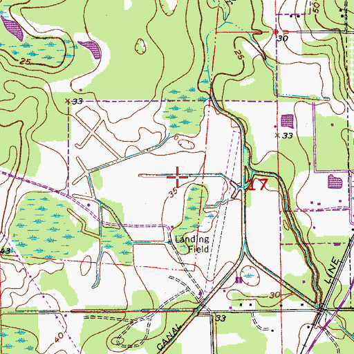 Topographic Map of Oviedo Marketplace Shopping Center, FL