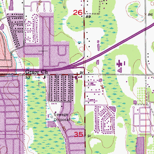 Topographic Map of Pinar Plaza Shopping Center, FL