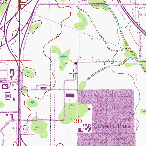 Topographic Map of Quality Outlet 2 Shopping Center, FL