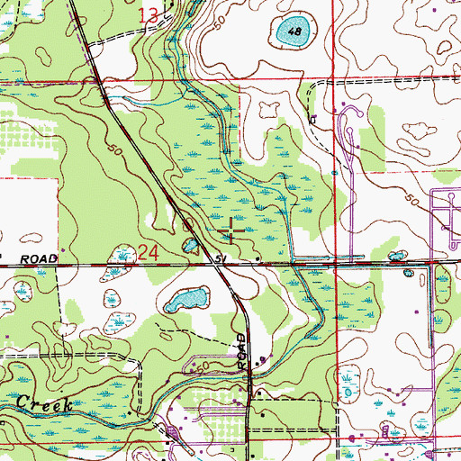 Topographic Map of Red Willow Plaza Shopping Center, FL
