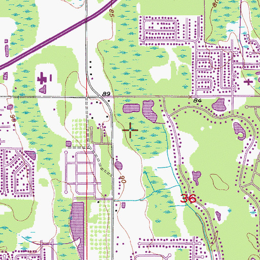 Topographic Map of Rio Pinar Plaza Shopping Center, FL