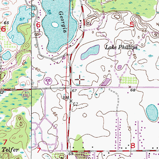 Topographic Map of Suncrest Village Shopping Center, FL