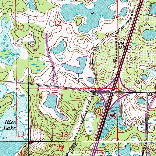 Topographic Map of The Shoppes at Heathrow, FL