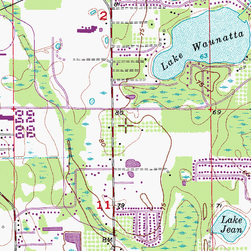 Topographic Map of Unigold Shopping Center, FL