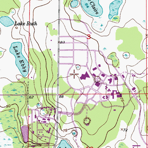 Topographic Map of University of Central Florida Lynx Transit Center, FL