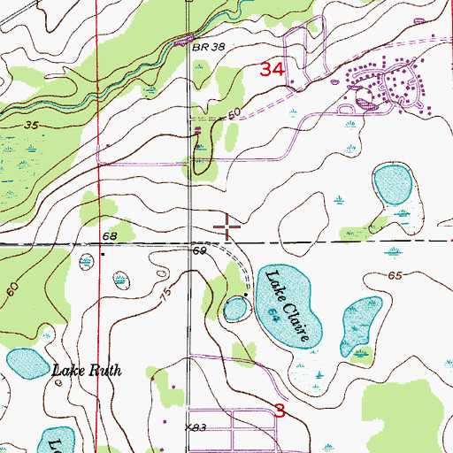 Topographic Map of University Palms Shopping Center, FL