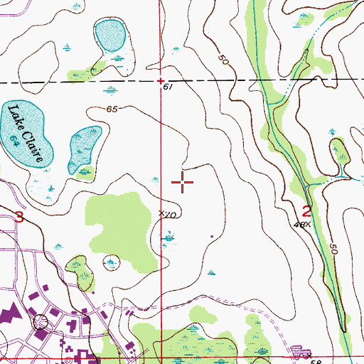 Topographic Map of Wayne Densch Sports Center, FL