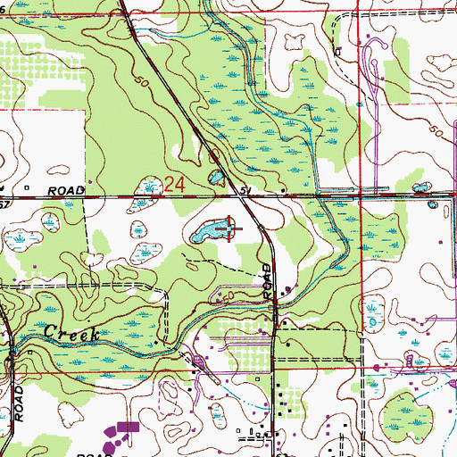 Topographic Map of Willa Springs Village Shopping Center, FL