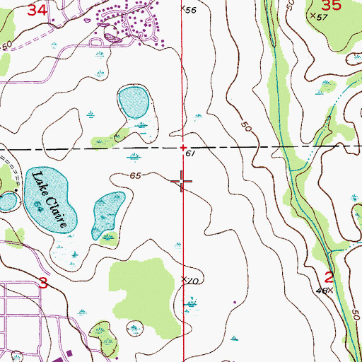 Topographic Map of Jay Bergman Field, FL