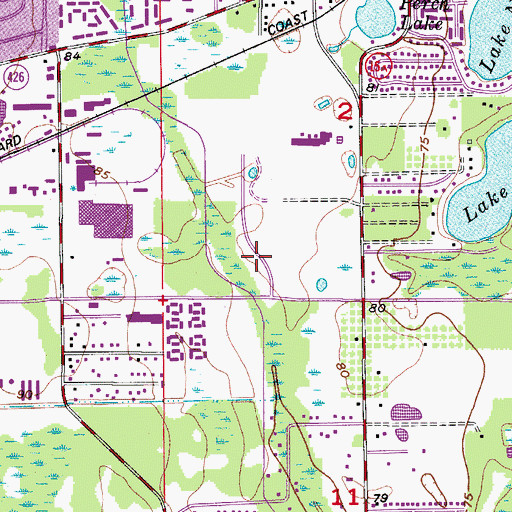 Topographic Map of Aloma Carrier Annex Post Office, FL