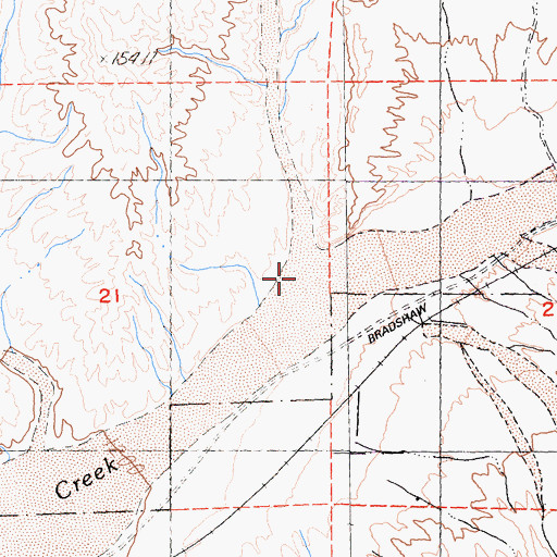 Topographic Map of Red Canyon, CA
