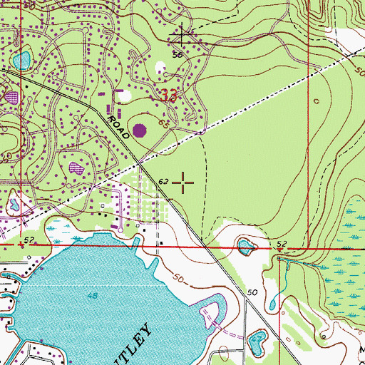 Topographic Map of Wekiva Springs Post Office, FL