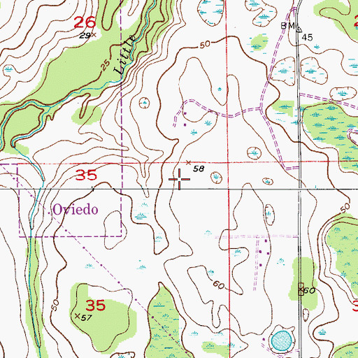 Topographic Map of Carillon Elementary School, FL