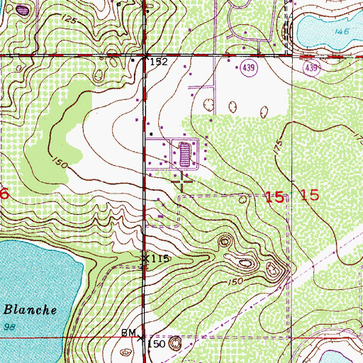 Topographic Map of Christ the King Lutheran Preschool, FL