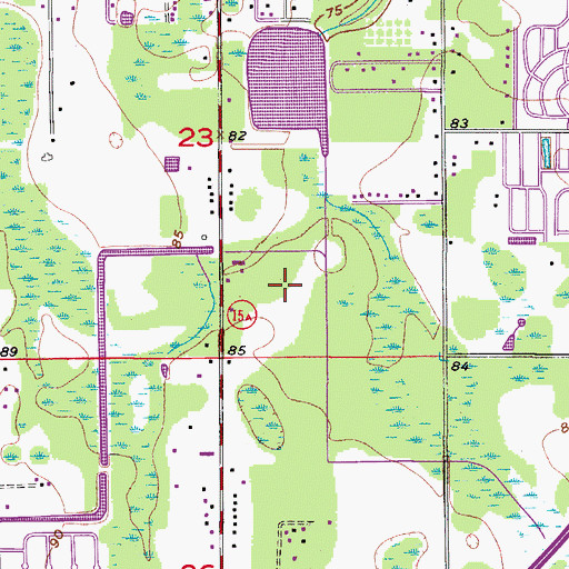 Topographic Map of Colonial High School Freshman Campus, FL