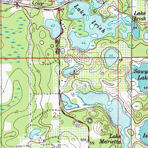 Topographic Map of Heathrow Elementary School, FL