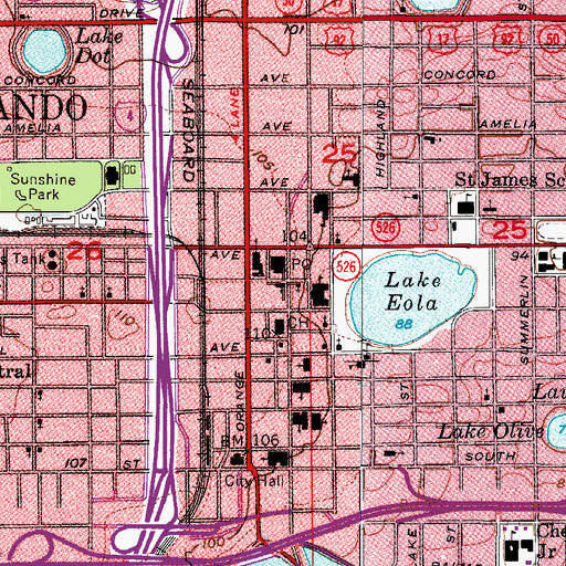 Topographic Map of Institute for Christian Studies, FL