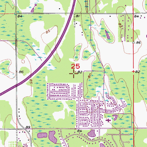 Topographic Map of Little River Elementary School, FL