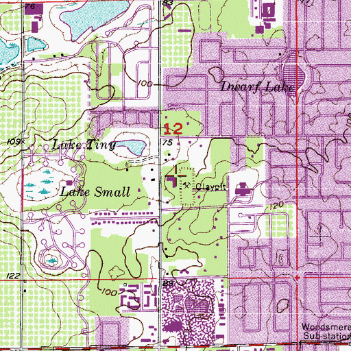 Topographic Map of Powercare Preschool, FL