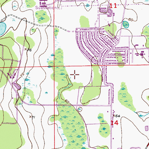Topographic Map of University Behavioral Center, FL