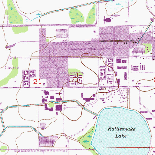 Topographic Map of Apache Plaza Shopping Center, FL