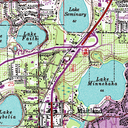 Topographic Map of Belitz Plaza Shopping Center, FL