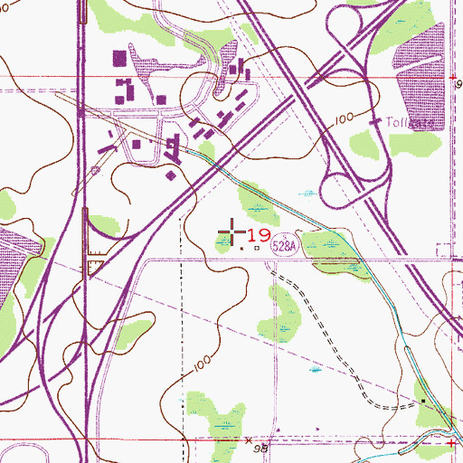 Topographic Map of Belz Factory Outlet Mall Shopping Center, FL