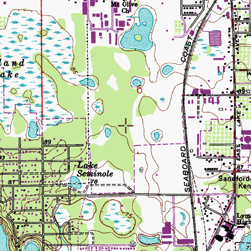Topographic Map of Charlotte Commerce Center, FL